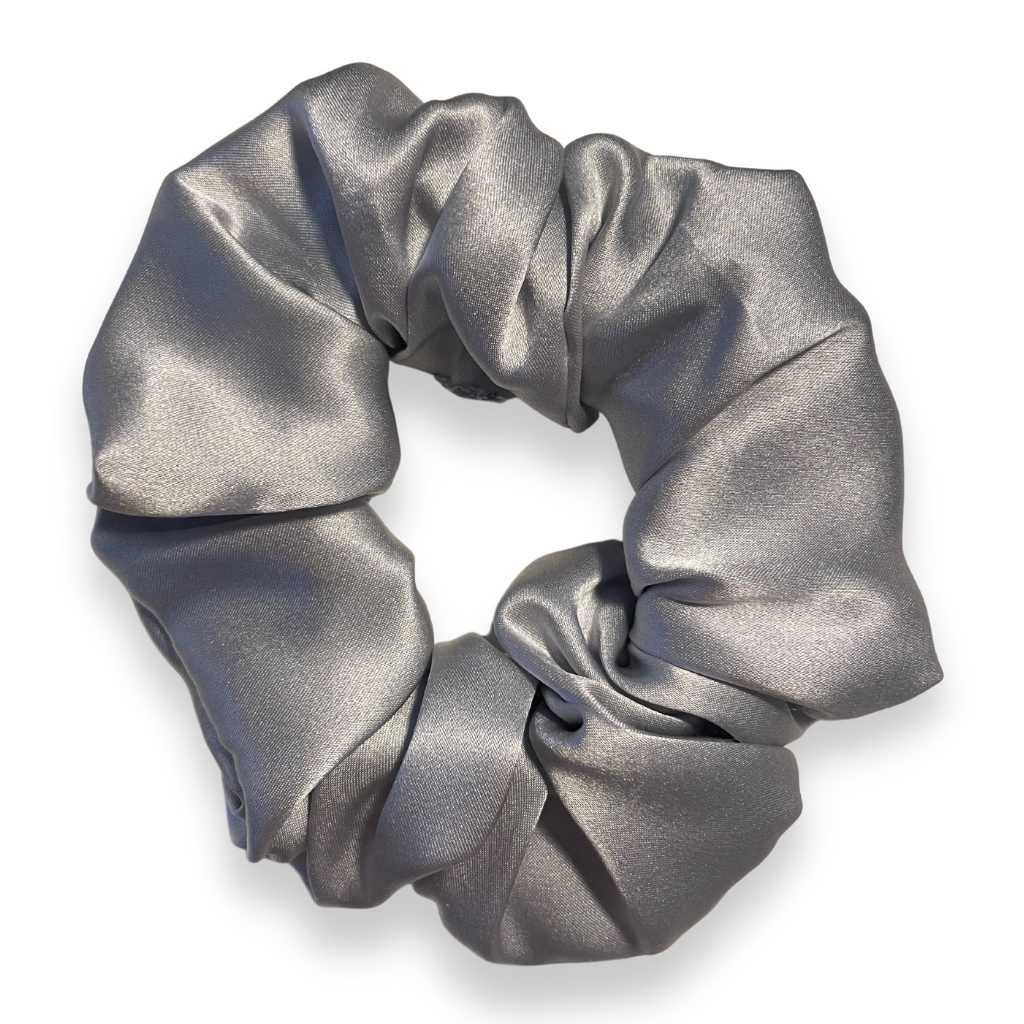 SILKE SCRUNCHIE XL - ZILVER