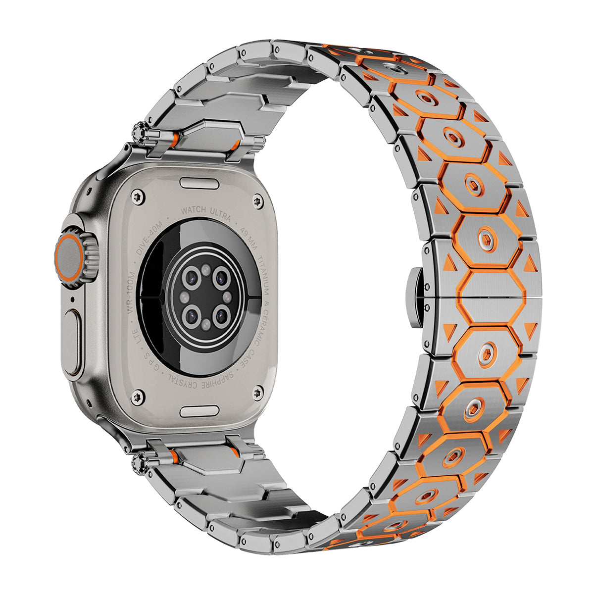 Imperiale roestvrijstalen Apple Watch-band